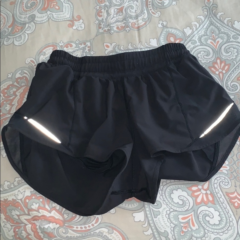black lululemon shorts !!